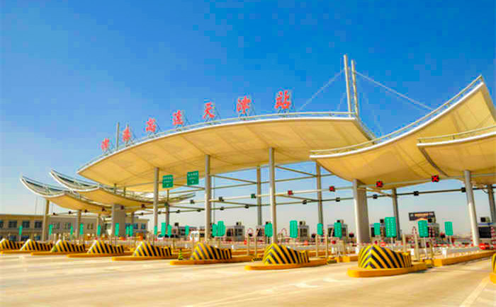 高速公路天津站张拉膜结构工程